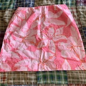 Lilly Pulitzer Pink Flowered Skirt